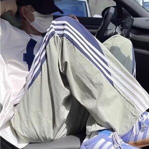 adidas Gray and Blue Sweatpants
